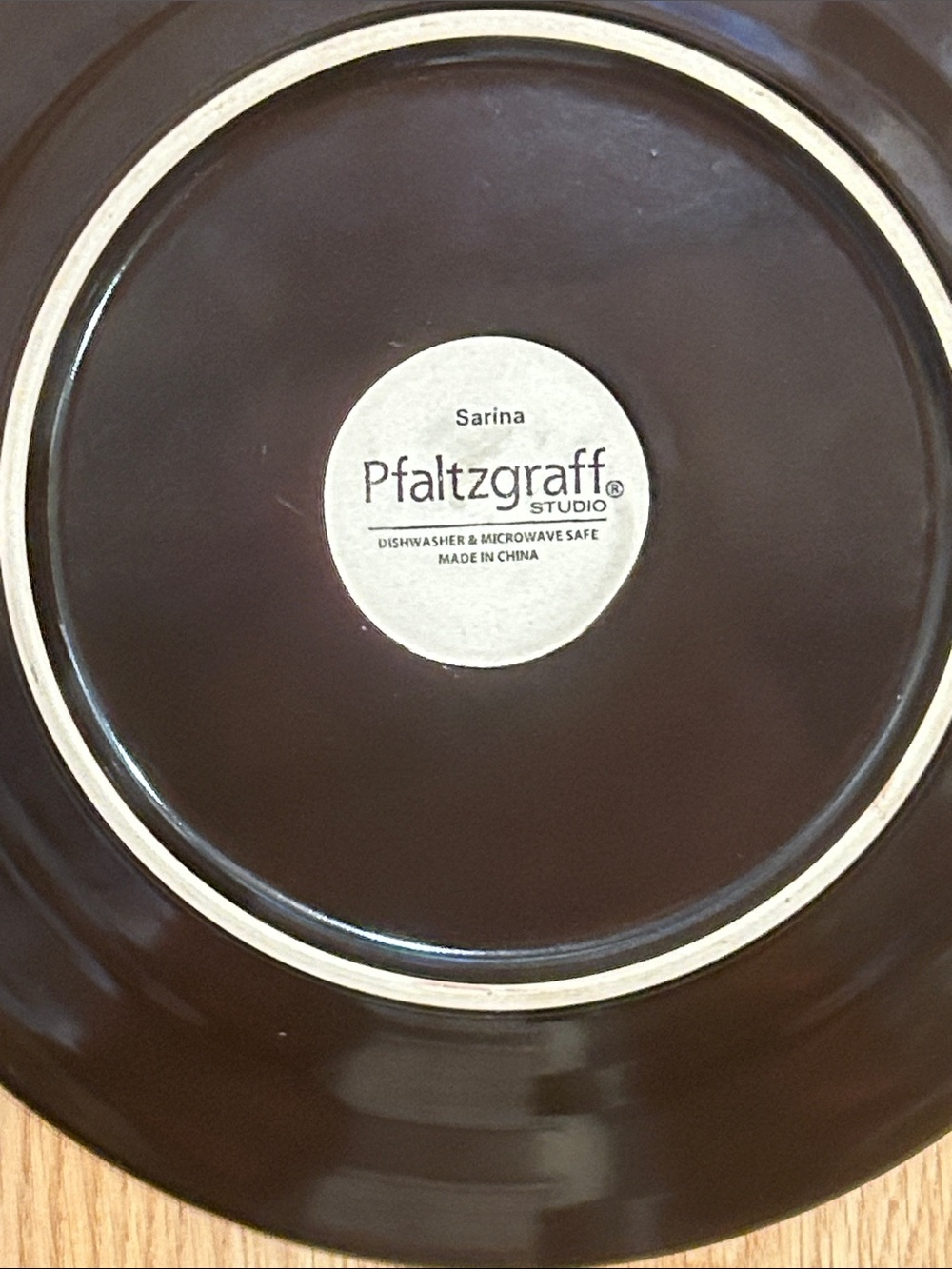 Pfaltzgraff Sarina Set of 4 Floral Ceramic Salad Plates in Red, White, Brown - Picture 6 of 14